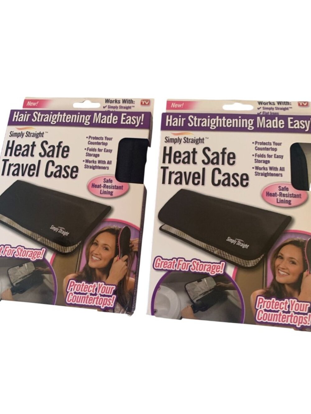 Hair Simply Straight Heat Safe Travel Case For Hair Straighteners Heat-Resistant